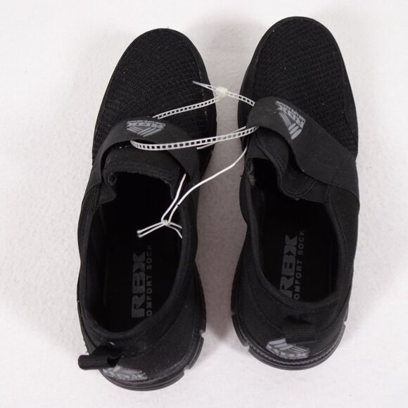 RBX Howie Slip On Sneaker Men's Size 9W Black Training Shoes Athletic Active NEW - Picture 8 of 13